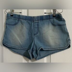 BONGO ..WOMENS Blue Jean Shorts Elastic Waist